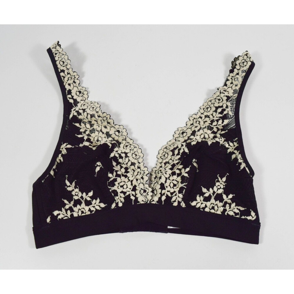 Wacoal 852191 Embrace Lace Soft Cup Non Wire Bra Bralette Black Sz 34 - Picture 2 of 4